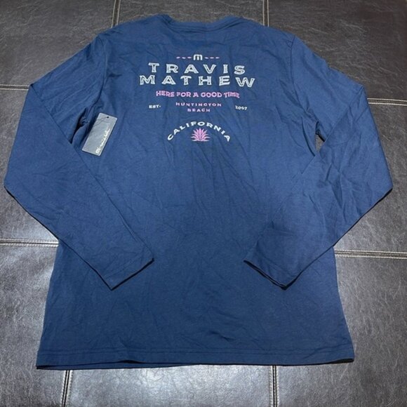 Travis Mathew Men's Life of Luxury Long Sleeve Golf T-Shirt - Picture 9 of 10